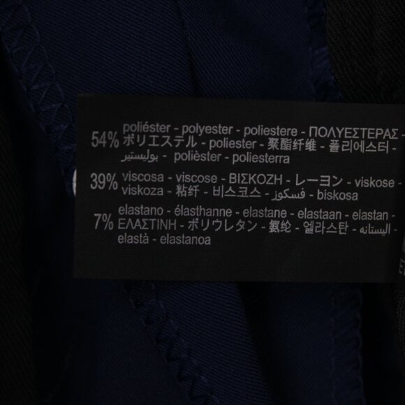 ZARA Dress Pants NWT Mens 32x32 Blue Polyester/Viscose Stretch Flat Front - Picture 14 of 15